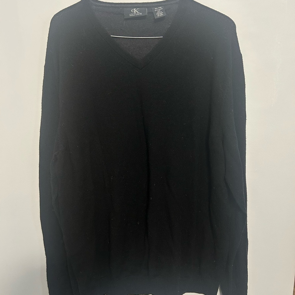 Calvin Klein Black V-Neck Sweater